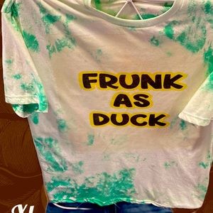 Bleached and sublimated xl tee